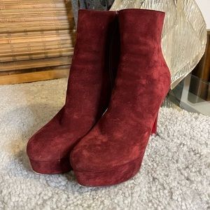 Christian Louboutin suede boots - GORGEOUS COLOR